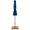 Meridian Amalfi Navy Water Resistant Fabric And Aluminum Patio Umbrella with Base Set IMAGE 13