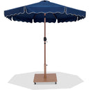  Meridian Amalfi Navy Water Resistant Fabric And Aluminum Patio Umbrella with Base Set IMAGE 1