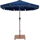  Meridian Amalfi Navy Water Resistant Fabric And Aluminum Patio Umbrella with Base Set IMAGE 3