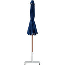  Meridian Amalfi Navy Water Resistant Fabric And Aluminum Patio Umbrella with Base Set IMAGE 13