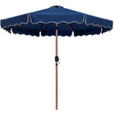  Meridian Amalfi Navy Water Resistant Fabric And Aluminum Patio Umbrella with Base Set IMAGE 3