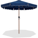  Meridian Amalfi Navy Water Resistant Fabric And Aluminum Patio Umbrella IMAGE 1