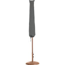  Meridian Amalfi White Water Resistant Fabric And Aluminum Patio Umbrella with Base Set IMAGE 12