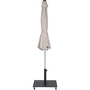  Meridian Amalfi Beige Water Resistant Fabric And Aluminum Patio Umbrella with Base Set IMAGE 13
