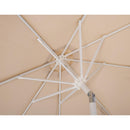  Meridian Amalfi Beige Water Resistant Fabric And Aluminum Patio Umbrella with Base Set IMAGE 16