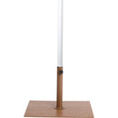  Meridian Amalfi Beige Water Resistant Fabric And Aluminum Patio Umbrella with Base Set IMAGE 5