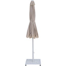  Meridian Amalfi Beige Water Resistant Fabric And Aluminum Patio Umbrella with Base Set IMAGE 13