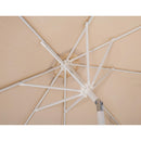  Meridian Amalfi Beige Water Resistant Fabric And Aluminum Patio Umbrella with Base Set IMAGE 14