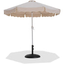  Meridian Amalfi Beige Water Resistant Fabric And Aluminum Patio Umbrella with Base Set IMAGE 1