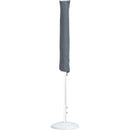  Meridian Amalfi Beige Water Resistant Fabric And Aluminum Patio Umbrella with Base Set IMAGE 12