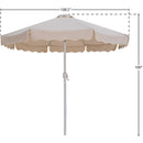  Meridian Amalfi Beige Water Resistant Fabric And Aluminum Patio Umbrella IMAGE 10