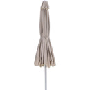  Meridian Amalfi Beige Water Resistant Fabric And Aluminum Patio Umbrella IMAGE 3