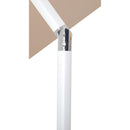  Meridian Amalfi Beige Water Resistant Fabric And Aluminum Patio Umbrella IMAGE 6