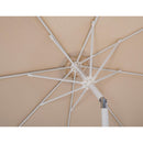  Meridian Amalfi Beige Water Resistant Fabric And Aluminum Patio Umbrella IMAGE 7