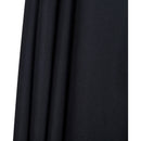  Meridian Amalfi Black Water Resistant Fabric And Aluminum Patio Umbrella with Base Set IMAGE 17