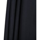  Meridian Amalfi Black Water Resistant Fabric And Aluminum Patio Umbrella with Base Set IMAGE 17