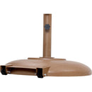  Meridian Amalfi Black Water Resistant Fabric And Aluminum Patio Umbrella with Base Set IMAGE 7