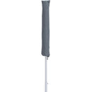  Meridian Amalfi Black Water Resistant Fabric And Aluminum Patio Umbrella IMAGE 4