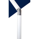  Meridian Amalfi Navy Water Resistant Fabric And Aluminum Patio Umbrella with Base Set IMAGE 15