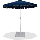  Meridian Amalfi Navy Water Resistant Fabric And Aluminum Patio Umbrella with Base Set IMAGE 1