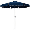  Meridian Amalfi Navy Water Resistant Fabric And Aluminum Patio Umbrella with Base Set IMAGE 3