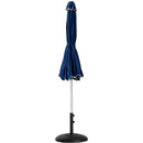  Meridian Amalfi Navy Water Resistant Fabric And Aluminum Patio Umbrella with Base Set IMAGE 11