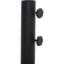  Meridian Amalfi Navy Water Resistant Fabric And Aluminum Patio Umbrella with Base Set IMAGE 9
