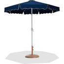  Meridian Amalfi Navy Water Resistant Fabric And Aluminum Patio Umbrella with Base Set IMAGE 1