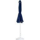  Meridian Amalfi Navy Water Resistant Fabric And Aluminum Patio Umbrella with Base Set IMAGE 11