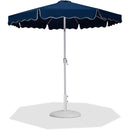  Meridian Amalfi Navy Water Resistant Fabric And Aluminum Patio Umbrella with Base Set IMAGE 1