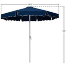 Meridian Amalfi Navy Water Resistant Fabric And Aluminum Patio Umbrella IMAGE 10