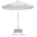  Meridian Amalfi White Water Resistant Fabric And Aluminum Patio Umbrella IMAGE 9