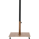  Meridian Amalfi Beige Water Resistant Fabric And Aluminum Patio Umbrella with Base Set IMAGE 4