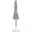  Meridian Amalfi Beige Water Resistant Fabric And Aluminum Patio Umbrella with Base Set IMAGE 13