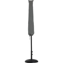  Meridian Amalfi Beige Water Resistant Fabric And Aluminum Patio Umbrella with Base Set IMAGE 12