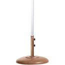  Meridian Amalfi Beige Water Resistant Fabric And Aluminum Patio Umbrella with Base Set IMAGE 4