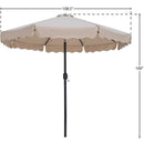  Meridian Amalfi Beige Water Resistant Fabric And Aluminum Patio Umbrella IMAGE 10