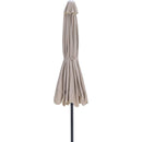  Meridian Amalfi Beige Water Resistant Fabric And Aluminum Patio Umbrella IMAGE 3