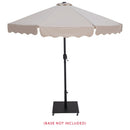  Meridian Amalfi Beige Water Resistant Fabric And Aluminum Patio Umbrella IMAGE 9