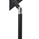  Meridian Amalfi Black Water Resistant Fabric And Aluminum Patio Umbrella with Base Set IMAGE 15