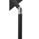  Meridian Amalfi Black Water Resistant Fabric And Aluminum Patio Umbrella with Base Set IMAGE 15