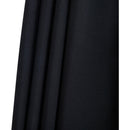  Meridian Amalfi Black Water Resistant Fabric And Aluminum Patio Umbrella with Base Set IMAGE 17