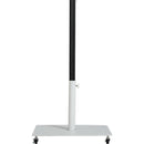  Meridian Amalfi Black Water Resistant Fabric And Aluminum Patio Umbrella with Base Set IMAGE 4