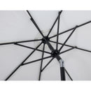  Meridian Amalfi White Water Resistant Fabric And Aluminum Patio Umbrella with Base Set IMAGE 16