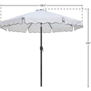  Meridian Amalfi White Water Resistant Fabric And Aluminum Patio Umbrella IMAGE 10