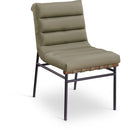 Meridian Burke Olive Vegan Leather Dining Chair IMAGE 1