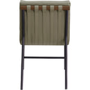  Color_Olive -- Burke Olive Vegan Leather Upholstered Dining Chair IMAGE 5