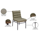  Color_Olive -- Burke Olive Vegan Leather Upholstered Dining Chair IMAGE 9