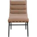 Meridian Burke Tan Vegan Leather Dining Chair IMAGE 3