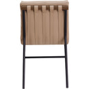 Meridian Burke Tan Vegan Leather Dining Chair IMAGE 5